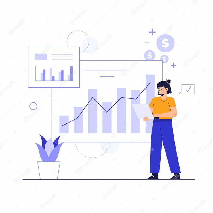 showing a graph on swing trade